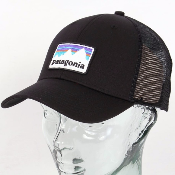 patagonia shop sticker patch lopro trucker hat